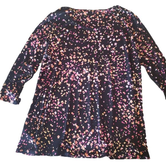Susan Graver Tops - Susan Graver Multi-Color Liquid Knit Top, Size Large